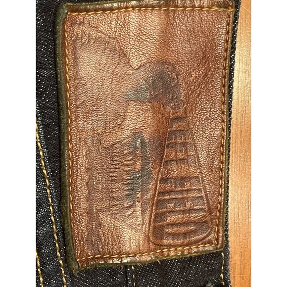 30 X 29 Left Field Work Wear Jeans Ringspun Cotton Made In USA Blue Denim - Picture 11 of 14